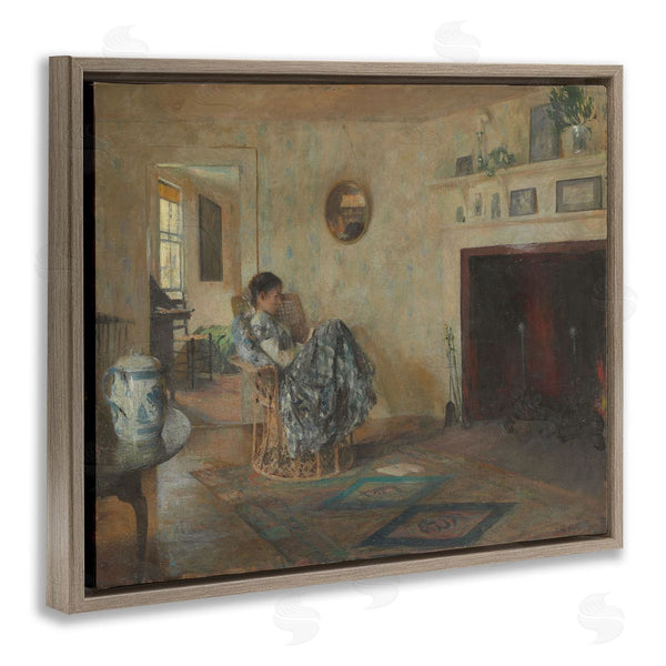 Stupell Industries One1000paintings | Classical Rainy Day Girl Wall Art