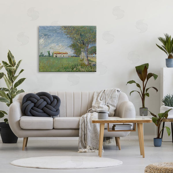 Stupell Industries One1000paintings | Farmhouse In The Corn Van Gogh Landscape Wall Art