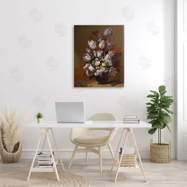 Stupell Industries One1000paintings | Still Life With Flowers Traditional Hans Bollongier Paintings Wall Art
