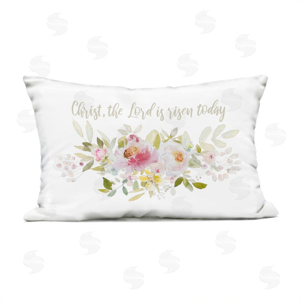 Stupell Industries Patricia Pinto | Floral The Lord Is Risen Printed Throw Pillow