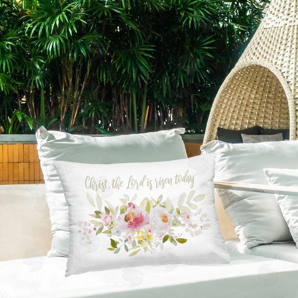 Stupell Industries Patricia Pinto | Floral The Lord Is Risen Printed Throw Pillow