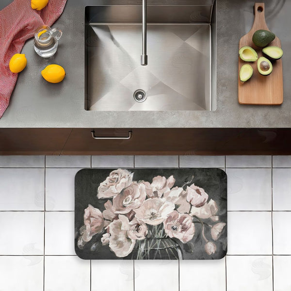 Stupell Industries Patricia Pinto | Flowers In Clear Vase Anti-Fatigue Mat