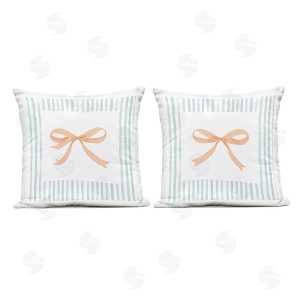 Stupell Industries Patricia Pinto | Striped Feminine Bows Throw Pillow