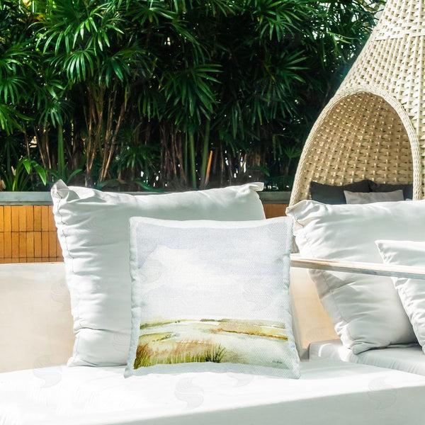 Stupell Industries Patti Bishop | Delicate Marsh Painting Throw Pillow