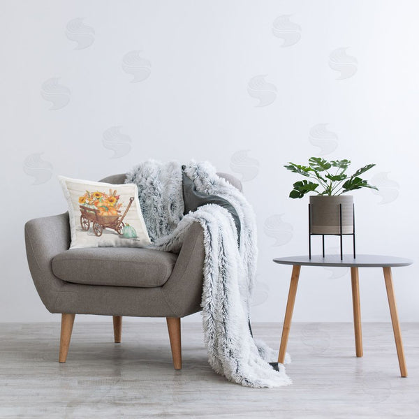 Stupell Industries Paul Brent | Farm Harvest Wagon Printed Throw Pillow