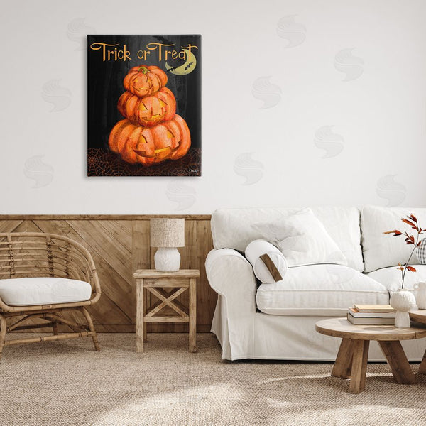 Stupell Industries Paul Brent | Trick Or Treat Halloween Jack-o-Lantern Wall Art