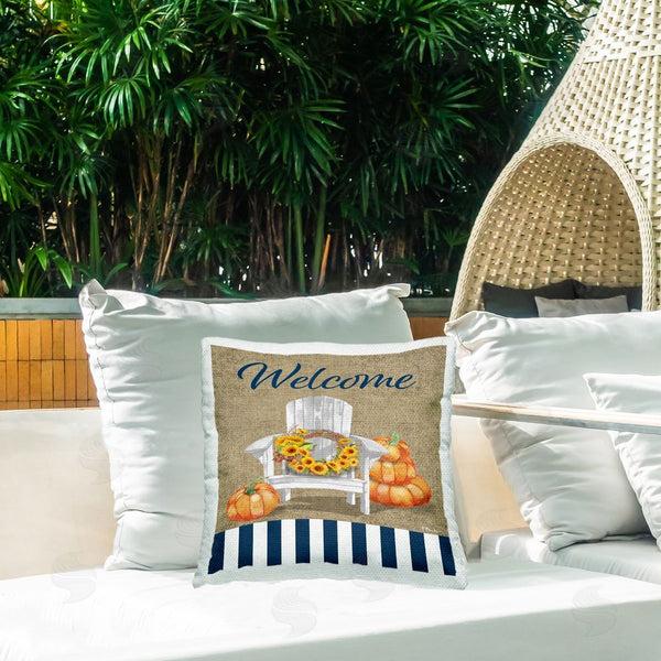 Stupell Industries Paul Brent | Welcome Autumn Pattern Printed Throw Pillow