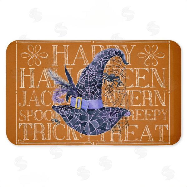 stupell industries Paul Brent | Witchy Hat & Spooky Phrases Anti-Fatigue Mat
