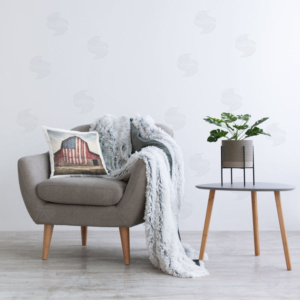 Stupell Industries Petal Prints Design | Americana Barn View Printed Throw Pillow