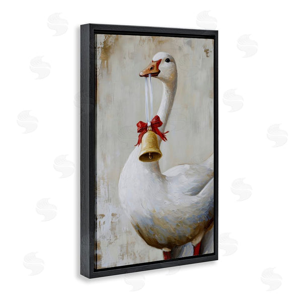Stupell Industries Petal Prints Design | Festive Jingle Goose Wall Art
