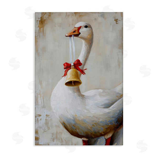 stupell industries Petal Prints Design | Festive Jingle Goose Wall Art
