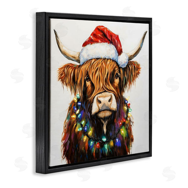 Stupell Industries Petal Prints Design | Holiday Lights Bedecked Highland Wall Art