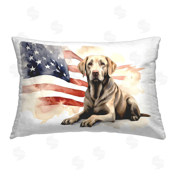 stupell industries Petal Prints Design | Patriotic Dog with Flag