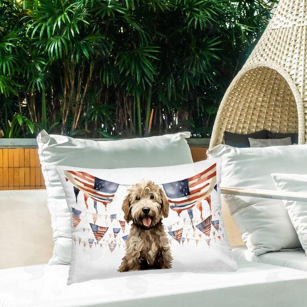 Stupell Industries Petal Prints Design | Patriotic Pup With Flags