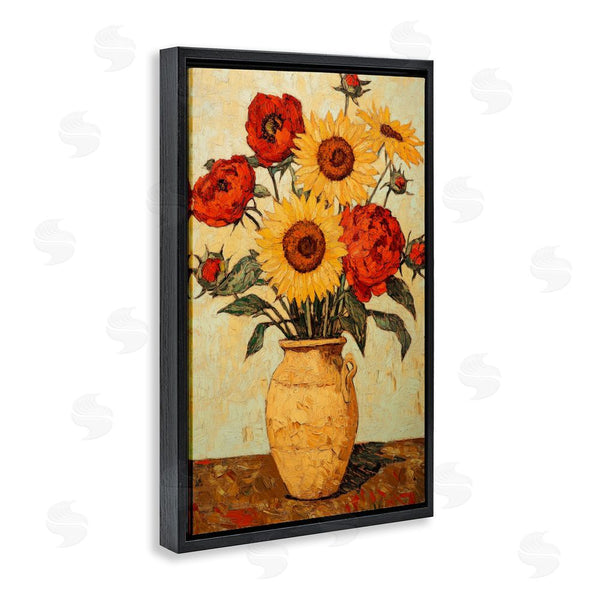 Stupell Industries Petal Prints Design | Rustic Flower Display Wall Art
