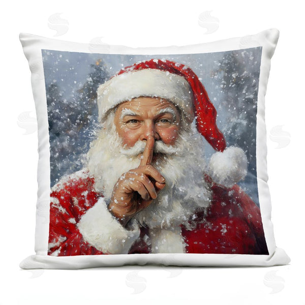 Stupell Industries Petal Prints Design | Secret Santa Shh Printed Throw Pillow