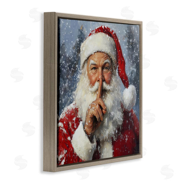 Stupell Industries Petal Prints Design | Secret Santa Shh Wall Art