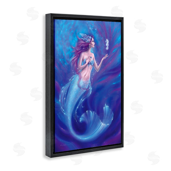 Stupell Industries Rachel Anderson | Jewel Bedecked Mermaid & Seahorse Wall Art
