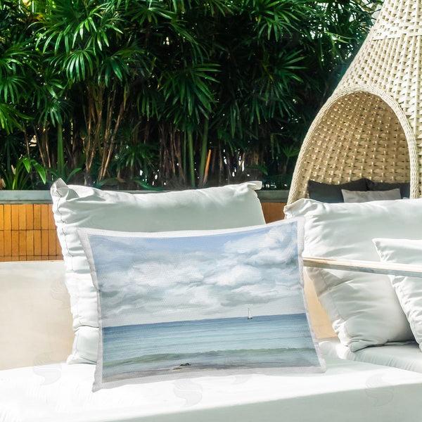 Stupell Industries Ramona Murdock | Tranquil Cloudy Beach View
