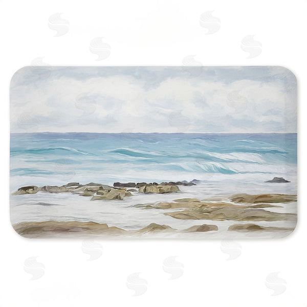 stupell industries Ramona Murdock | Wave Therapy Rocky Shore Anti-Fatigue Mat