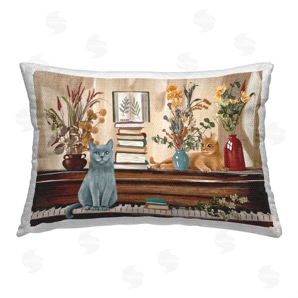 Stupell Industries Raquel Maciel | Traditional Piano & Cats