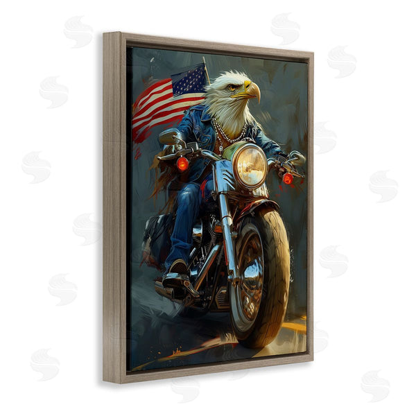 Stupell Industries Ray Heere | Patriotic Eagle Motorcycle