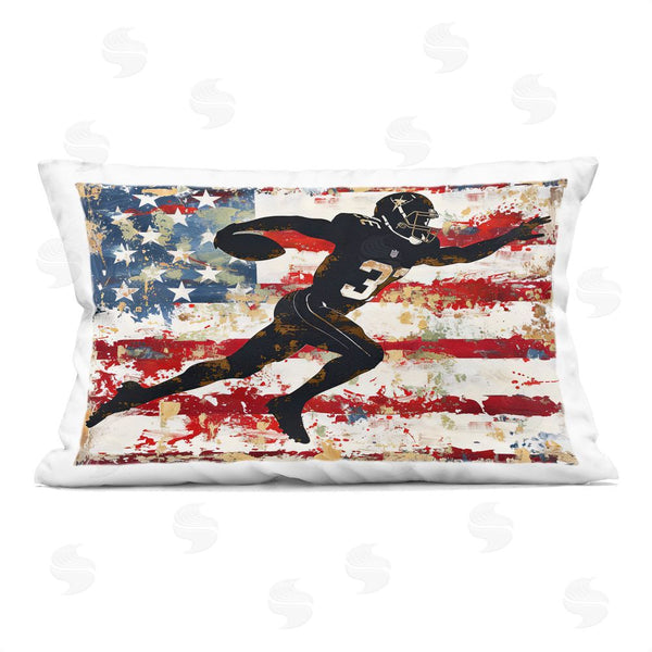stupell industries Ray Powers | Gridiron Glory Player Throw Pillow