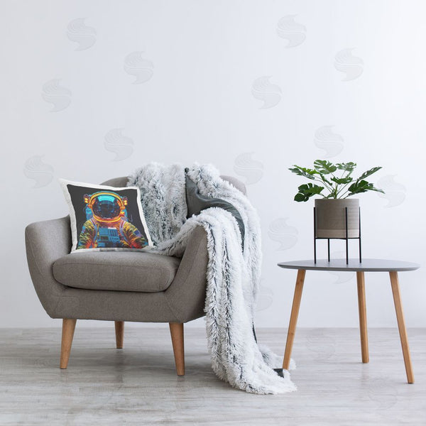 Stupell Industries RB | Astronaut With Reflective Helmet Printed Throw Pillow