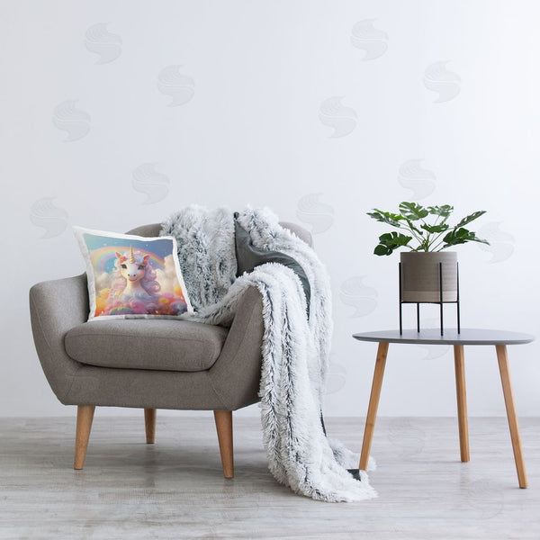 Stupell Industries RB | Unicorn Among Clouds Printed Throw Pillow
