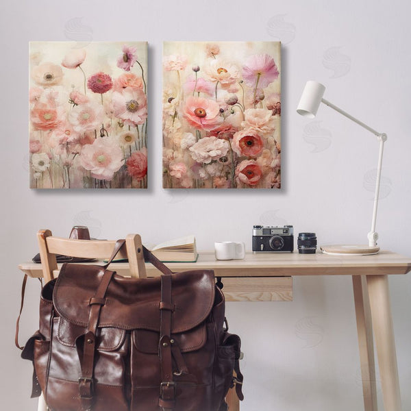 Stupell Industries Riley B | Pink Blush Floral Field Wall Art