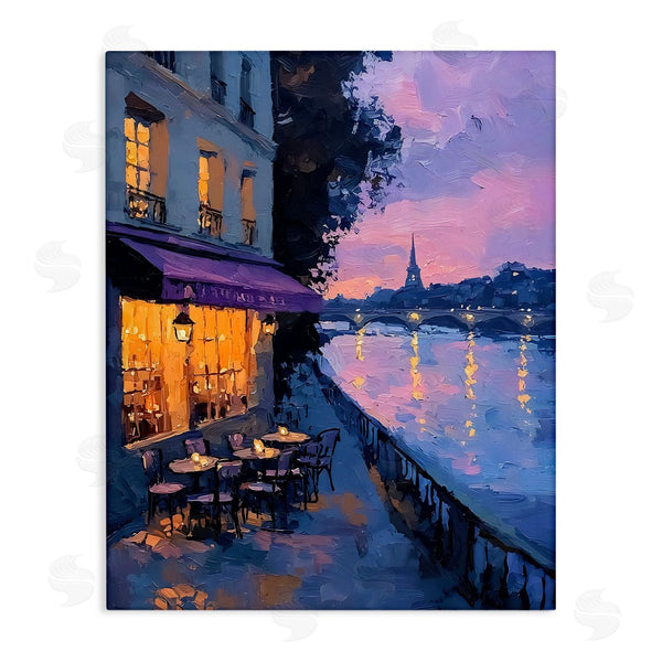 stupell industries Riley B | Twilight in Paris Scene Wall Art