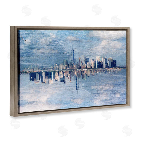 Stupell Industries Robin Vandenabeele | City Skyline Reflection