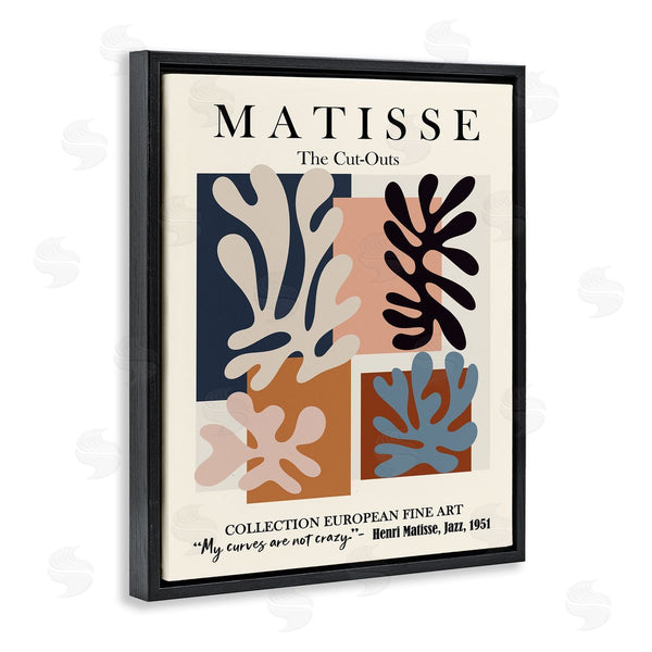 Stupell Industries Ros Ruseva | Matisse Traditional Jazz Abstract Cut Out Forms Wall Art