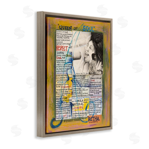 Stupell Industries Sabin | Aretha Franklin Collage Wall Art