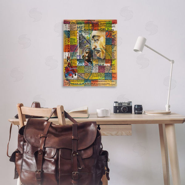 Stupell Industries Sabin | Tupac Musician Collage Wall Art