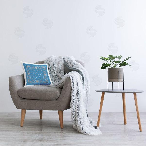 Stupell Industries Safa Diab | Blue Sky Harvest Pattern Printed Throw Pillow