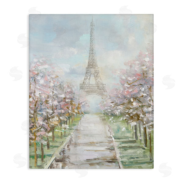 stupell industries Sally Swatland | Eiffel Tower & Tree Grove Wall Art