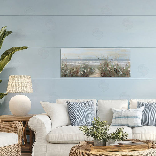 Stupell Industries Sally Swatland | Wildflower Coastline Beach Path