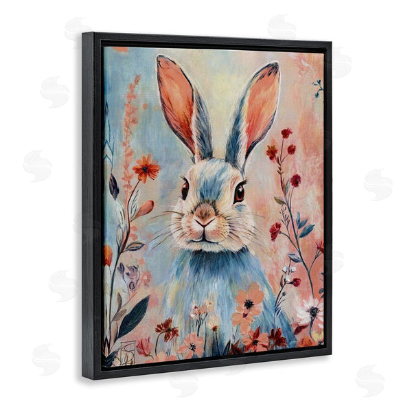 Stupell Industries Sara Culpepper | Blue Rabbit & Wildflowers Wall Art