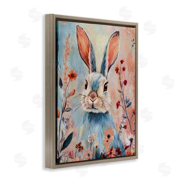 Stupell Industries Sara Culpepper | Blue Rabbit & Wildflowers Wall Art