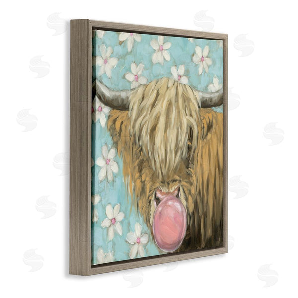 Stupell Industries Sara G. Designs | Bubblegum Sweetie Cattle Wall Art