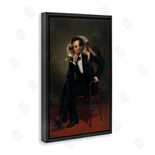 Stupell Industries Sarah Adams | Cat & Historical Leader Wall Art