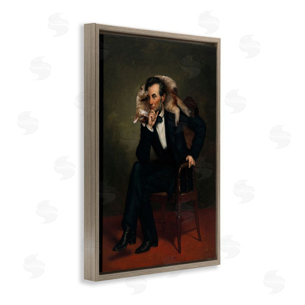 Stupell Industries Sarah Adams | Cat & Historical Leader Wall Art