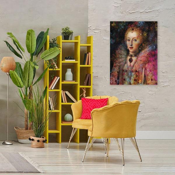 Stupell Industries Sarah Adams | Dappled Royalty Renaissance Portrait Wall Art