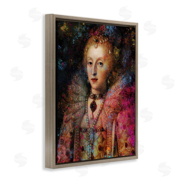 Stupell Industries Sarah Adams | Dappled Royalty Renaissance Portrait Wall Art