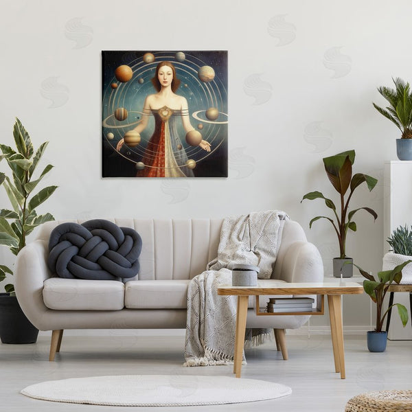 Stupell Industries Sasha | Galactic Orbits Woman Wall Art