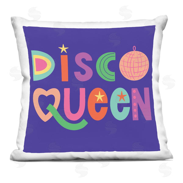 stupell industries Sazerelli Designs | Disco Queen with Retro Letters Printed Throw Pillow