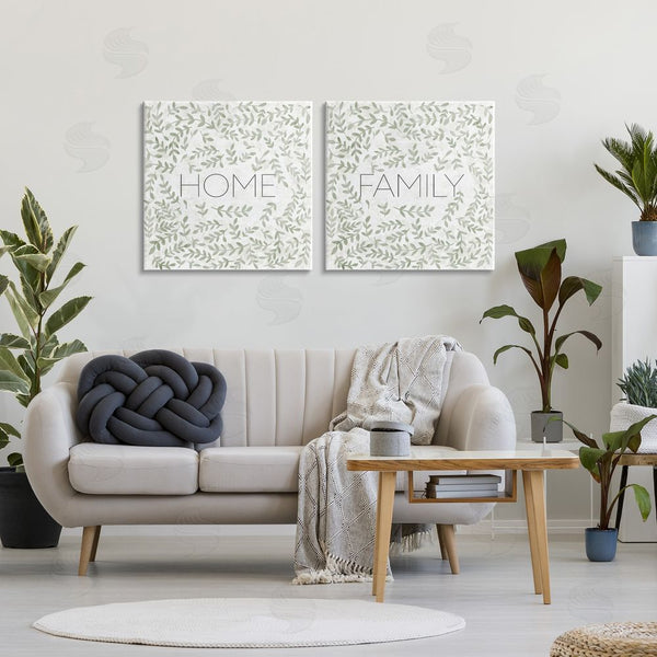 Stupell Industries SD Graphics Studio | Curved Ivy Sprigs Phrases Wall Art
