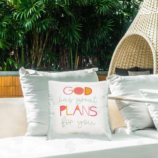 Stupell Industries SD Graphics Studio | God's Plans For You Throw Pillow