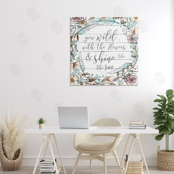 Stupell Industries SD Graphics Studio | Grow Wild With Flowers Wall Art